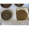 Image 26 : Qty 18 Medals & Coins: Athletes, Topoa, Aloha State, Prudential Fortuna, etc in Display Case 16"L