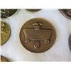 Image 9 : Qty 18 Medals & Coins: Athletes, Topoa, Aloha State, Prudential Fortuna, etc in Display Case 16"L