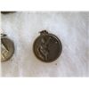 Image 10 : Qty 14 Medals & Coins: Athletes, Key Chain, Le Petit Marseillais, etc in Display Case 16"L