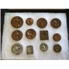 Image 2 : Qty 12 Medallions: Athletes, Jean Moulin, Olympics, etc in Display Case 16"L