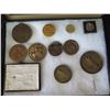 Image 11 : Qty 8 Coins, Jacques Cousteau Corkscrew & Square POEUR Consurso in Display Case 16"L