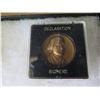 Image 9 : Qty 8 Coins, Jacques Cousteau Corkscrew & Square POEUR Consurso in Display Case 16"L