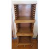 Image 1 : Wooden 3 Piece Stackable Display Case Holder on Wheels 19"x13"x52"H (Stacked)