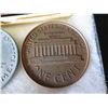 Image 22 : Qty 15 Medals & Coins: Bicentennial, Golden Land, 120 AET, Aloha State, etc in Display Case 16"L