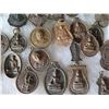 Image 11 : Multiple Medals & Pendants: Buddha, Elephants, Temples & Asian Theme, etc in Display Case 16"L