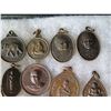 Image 14 : Multiple Medals & Pendants: Buddha, Elephants, Temples & Asian Theme, etc in Display Case 16"L