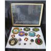 Image 1 : Multiple Medals & Patches: Ocboa, Diving Pins, Special Team, etc in Display Case 16"L