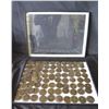 Image 1 : Multiple Coins:  Silver Dollar, The Chicken Ranch, Palace Bar, All Night, etc in Display Case 16"L