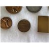 Image 14 : Multiple Medals & Coins: Athletes, La Vallee du Rhone, Prix Cinzano, etc in Display Case 16"L