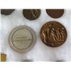 Image 16 : Multiple Medals & Coins: Athletes, La Vallee du Rhone, Prix Cinzano, etc in Display Case 16"L