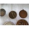 Image 17 : Multiple Medals & Coins: Athletes, La Vallee du Rhone, Prix Cinzano, etc in Display Case 16"L