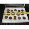 Image 18 : Multiple Medals & Coins: Athletes, La Vallee du Rhone, Prix Cinzano, etc in Display Case 16"L