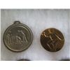 Image 3 : Multiple Medals & Coins: Athletes, La Vallee du Rhone, Prix Cinzano, etc in Display Case 16"L