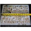 Image 14 : Multiple Pins & Keychains:  Petanque, Le Moulin Rouge, etc & French Figurines in Display Case 16"L