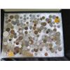 Image 2 : Multiple Coins:  Piso, Jamaica, Country Boy, Bank Indonesia, Singapore, etc in Display Case 16"L