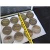 Image 14 : Qty 12 Large Coins Comandant Jacques Yves Cousteau La Calypso in Display Case 16"L
