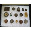 Image 2 : Qty 15 Medals & Coins: Olympics, La Vallee du Rhone, Athletes, etc in Display Case 16"L