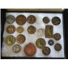 Image 2 : Qty Approx. 19 Coins & Medals: Carpeaux, Bear, Civil War, Aloha State, etc in Display Case 16"L