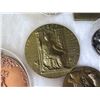 Image 8 : Qty Approx. 19 Coins & Medals: Carpeaux, Bear, Civil War, Aloha State, etc in Display Case 16"L