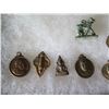 Image 3 : Multiple Medals, Pendants & Figures: Buddha, Dragonfly, Turtle, etc in Display Case 16"L