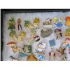 Image 3 : Multiple Pins & Medals: Characters, Animals, Ladies, Sports, etc in Display Case 16"L