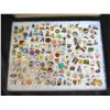 Image 2 : Multiple Pins & Medals: Balloons, Countries, Sports, Characters, etc in Display Case 16"L