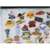 Image 3 : Multiple Pins & Medals: Cities, Cars, Sports, Food, Music, etc in Display Case 16"L