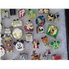 Image 10 : Multiple Pins & Medals: Cartoon Characters, Animals, Disney Rides, etc in Display Case 16"L