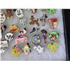 Image 11 : Multiple Pins & Medals: Cartoon Characters, Animals, Disney Rides, etc in Display Case 16"L
