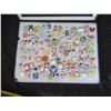 Image 2 : Multiple Pins & Medals: Cartoon Characters, Animals, Disney Rides, etc in Display Case 16"L
