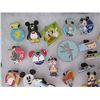 Image 3 : Multiple Pins & Medals: Cartoon Characters, Animals, Disney Rides, etc in Display Case 16"L