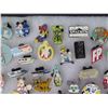Image 8 : Multiple Pins & Medals: Cartoon Characters, Animals, Disney Rides, etc in Display Case 16"L