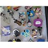 Image 10 : Multiple Pins & Medals: Cartoon Characters, Animals, Disney, etc in Display Case 16"L