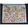 Image 2 : Multiple Pins & Medals: Places, Music, Animals, Sports, etc in Display Case 16"L