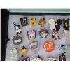 Image 3 : Multiple Pins & Medals: Cartoon Characters, Animals, Disney, etc in Display Case 16"L