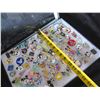 Image 13 : Multiple Pins & Medals: Cartoon Characters, Animals, Disney, etc in Display Case 16"L
