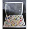 Image 1 : Multiple Pins & Medals: Cartoon Characters, Animals, Disney, etc in Display Case 16"L