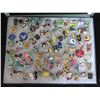 Image 2 : Multiple Pins & Medals: Cartoon Characters, Animals, Disney, etc in Display Case 16"L