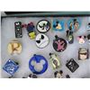 Image 3 : Multiple Pins & Medals: Cartoon Characters, Animals, Disney, etc in Display Case 16"L