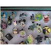 Image 8 : Multiple Pins & Medals: Cartoon Characters, Animals, Disney, etc in Display Case 16"L