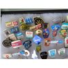 Image 3 : Multiple Pins: Food, Places, Balloons, Events, etc Euro Advertising Pins 005 in Display Case 16"L