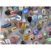 Image 4 : Multiple Pins: Food, Places, Balloons, Events, etc Euro Advertising Pins 005 in Display Case 16"L