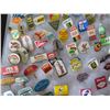 Image 5 : Multiple Pins: Food, Places, Balloons, Events, etc Euro Advertising Pins 005 in Display Case 16"L