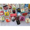 Image 7 : Multiple Pins: Food, Places, Balloons, Events, etc Euro Advertising Pins 005 in Display Case 16"L