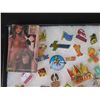 Image 3 : Multiple Pins & Medals: Characters, Animals, Sports, Food, etc in Display Case 16"L