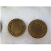 Image 13 : Qty 7 Medals & Coins: Jean Moulin Resistance, Petanque, etc, in Display Case 16"L