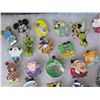 Image 3 : Multiple Character Pins Euro Disney w/ Pinback AAAAAA 001  in Display Case 16"L