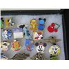 Image 9 : Multiple Character Pins Euro Disney w/ Pinback AAAAAA 001  in Display Case 16"L