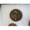 Image 3 : Qty  8 Medals & Coins: Sports, Petanque, Bourgogne, Indiv, etc in Display Case 16"L