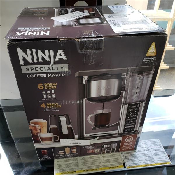 NINJA SPECIALTY COFFEE MAKER 6 BREW SIZES TESTED AND WORKING - RETAIL $299